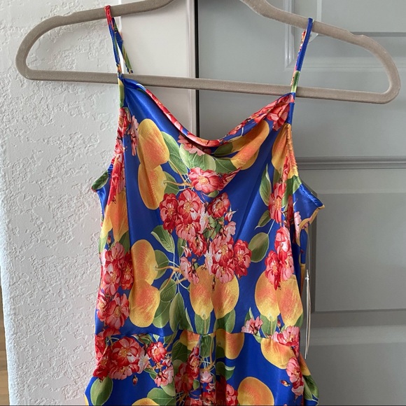 NWT GB Girls Pear Fruit Tie Waist Jumpsuit - Picture 3 of 5